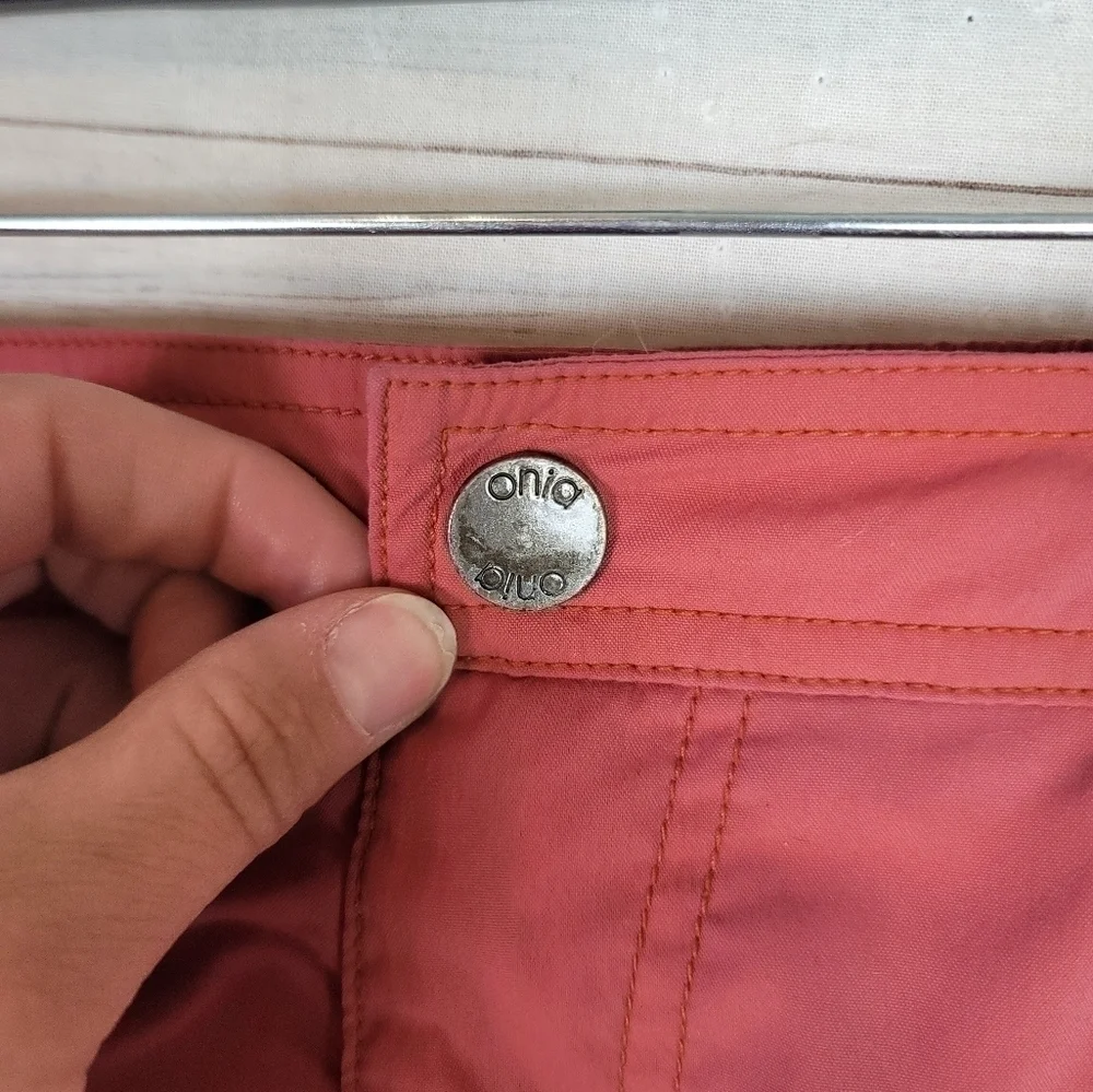 ONIA CALDER 6E SWIM TRUNKS IN BURNT RED, sz MEDIUM